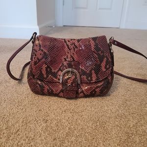Pink/black Coach Purse
